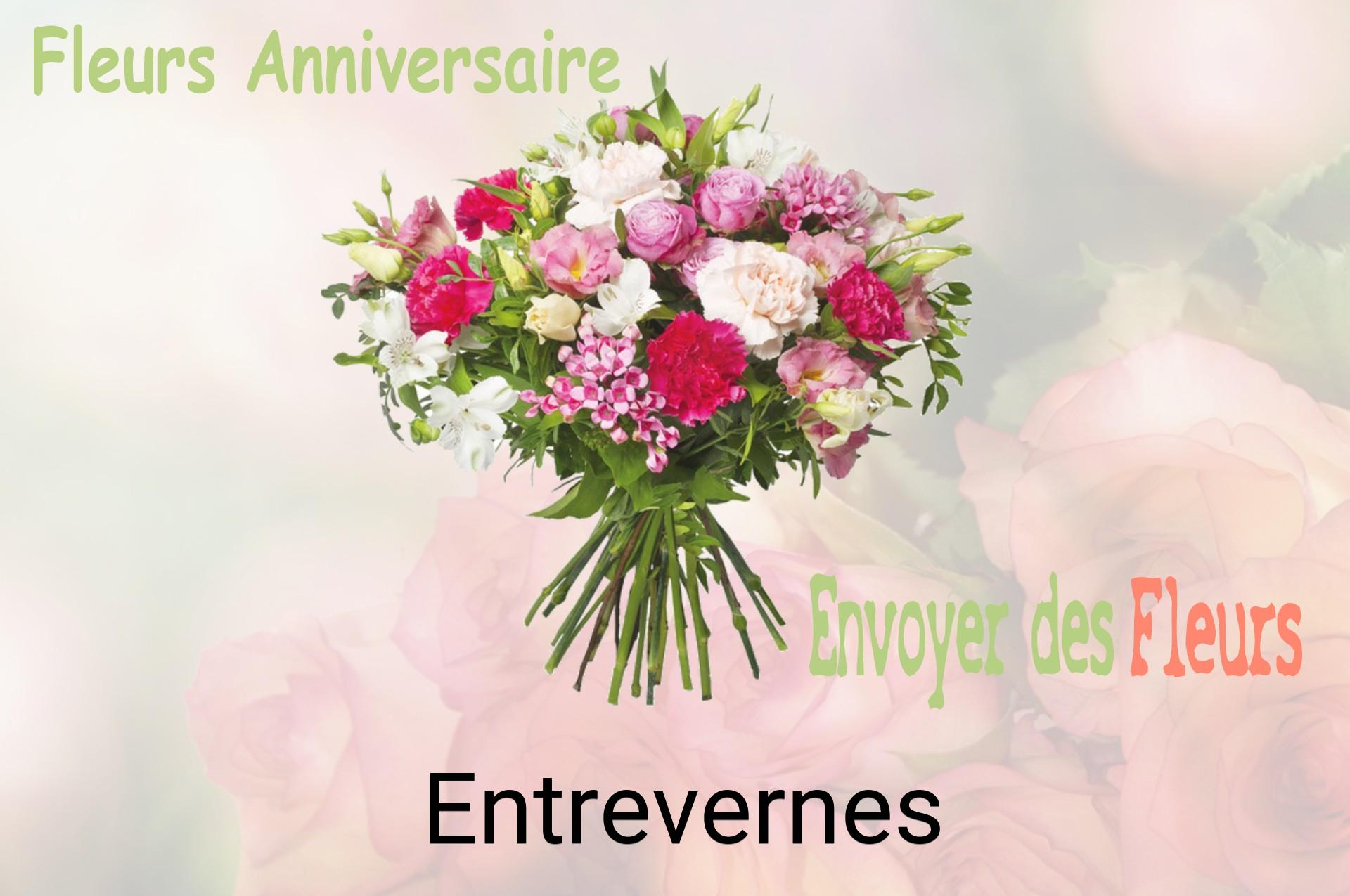 Bouquet de fleurs d’anniversaire livré à Entrevernes
